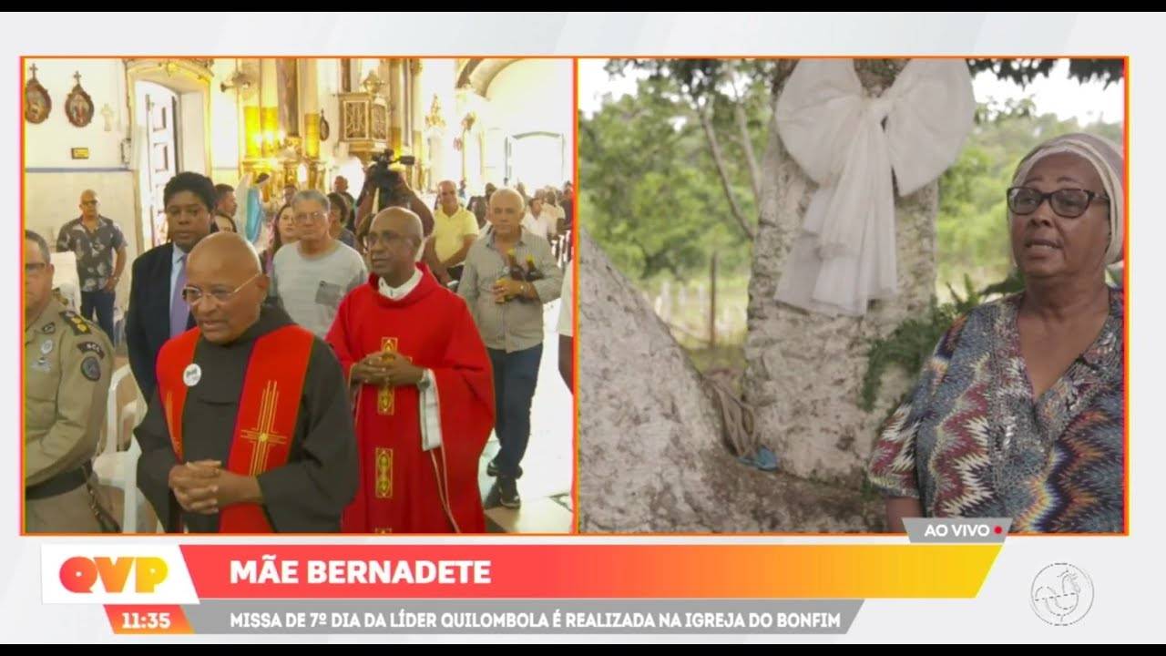 M E Bernadete Missa De Dia Da L Der Quilombola Celebrada Na