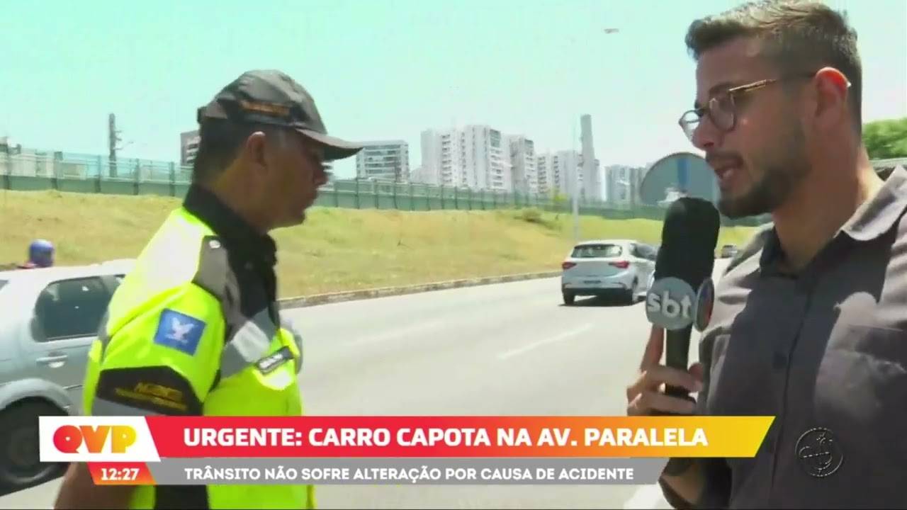 Carro Capota Na Paralela Mas Tr Nsito N O Sofre Altera O Por Conta Do