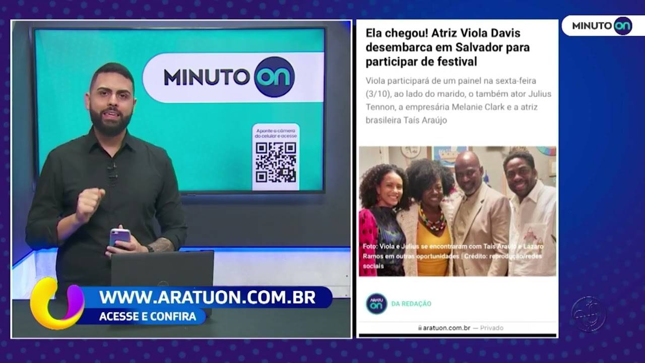 Minuto On Atriz Viola Davis Desembarca Em Salvador Para Participar De