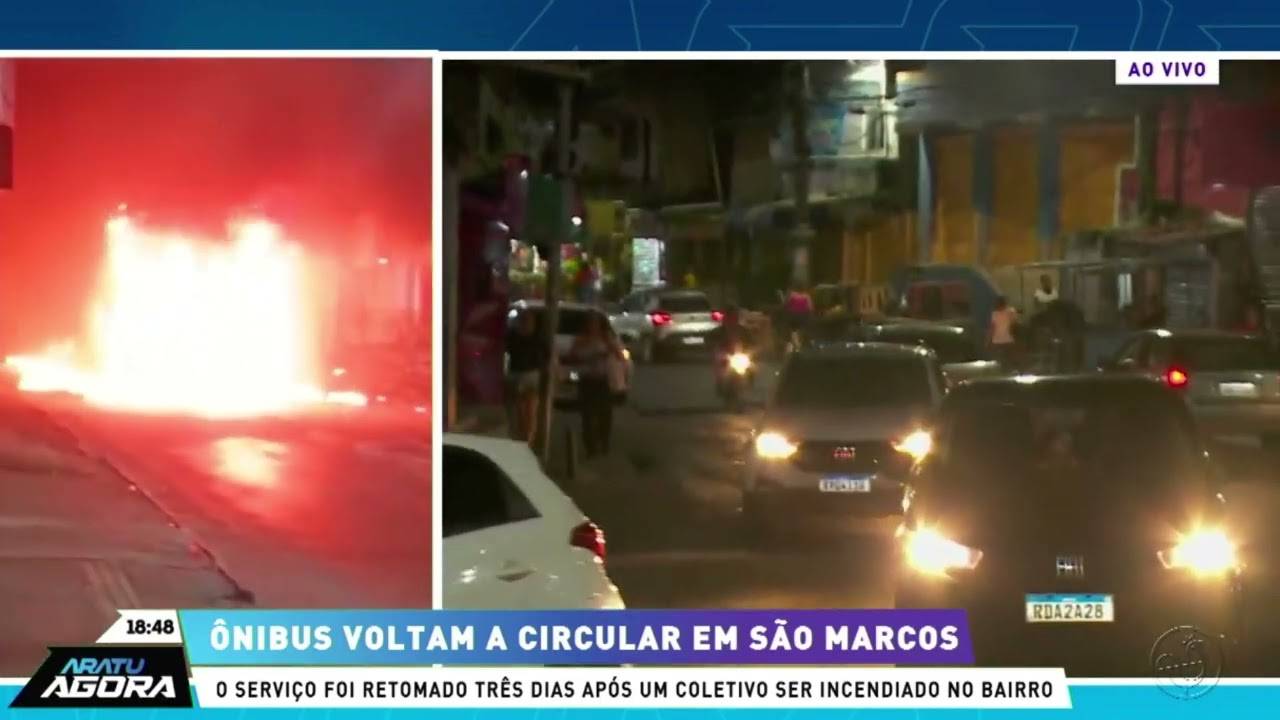 Ônibus voltam a circular em São Marcos Aratu On Notícias da Bahia e