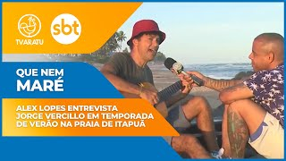 Jorge Vercillo comenta beijão apaixonado na Melhor Segunda-Feira; "fui acabar me apaixonando por uma baiana"