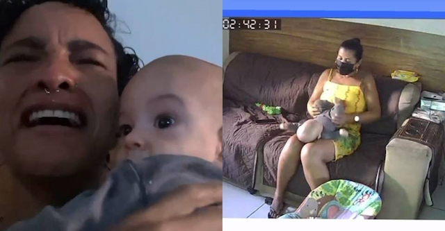 VÍDEO: Mãe denuncia babá por deixar bebê de quatro meses por mais de 1h sozinho