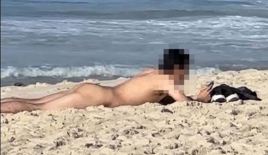 Nu em Ipanema: homem é flagrado curtindo praia sem roupas