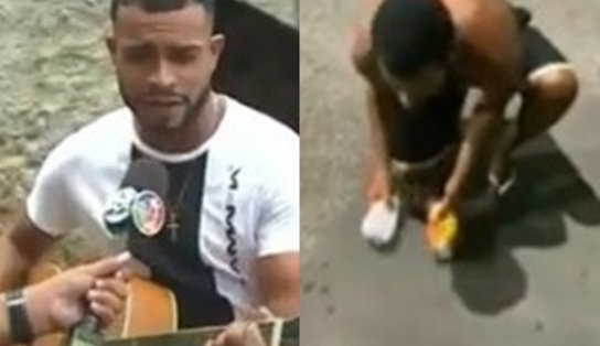 Ex-morador de rua se reestabelece com ajuda de ídolo e volta a ser músico em Salvador 