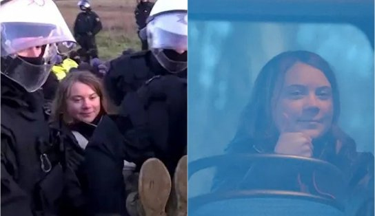 Ativista Greta Thunberg é presa após protesto na Alemanha; veja momento