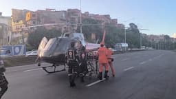 Motociclista é resgatado por helicóptero após acidente na BR-324