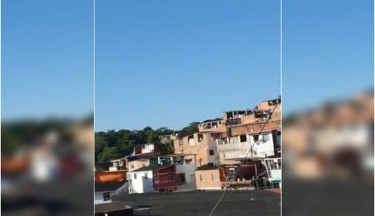 Moradores gravam tiroteio entre PM e traficantes do CV no Nordeste de Amaralina, em Salvador; assista  