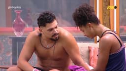 Chamada de 'descontrolada', Aline chora no BBB 25: 'Me resumem a uma coisa'