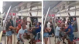 Foliões entram em briga generalizada no metrô de Salvador na madrugada