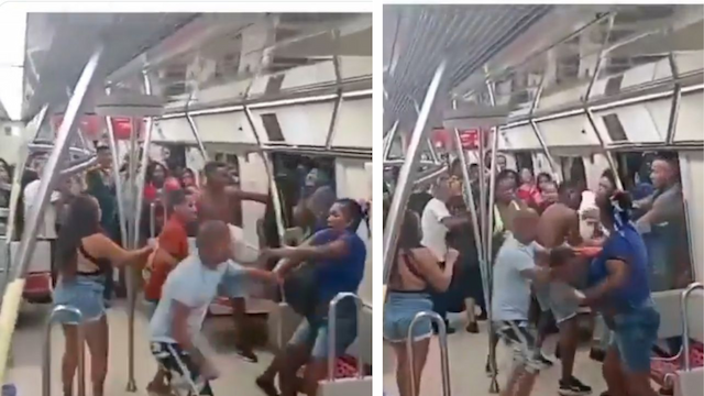 Foliões entram em briga generalizada no metrô de Salvador na madrugada