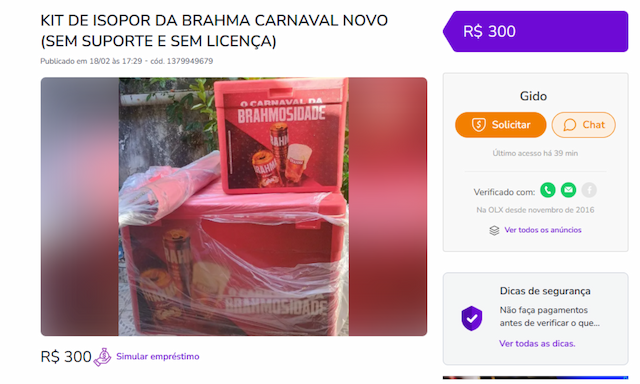 Ambulantes vendem licenças e kits do Carnaval e têm cadastro suspenso