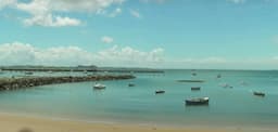 Praia da Preguiça, em Salvador. Foto: TV Aratu 