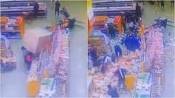 Vídeo: 1 tonelada de leite condensado cai sobre mulher em mercado