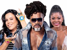 Amanda Santiago, Carlinhos Brown e Patrícia Gomes