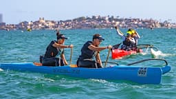 Campeonato de canoagem polinésia acontece pela 1ª vez em Salvador