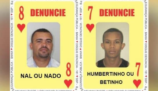 Homens envolvidos em organizações criminosas e tráfico de drogas são inseridos no 'Baralho do Crime'