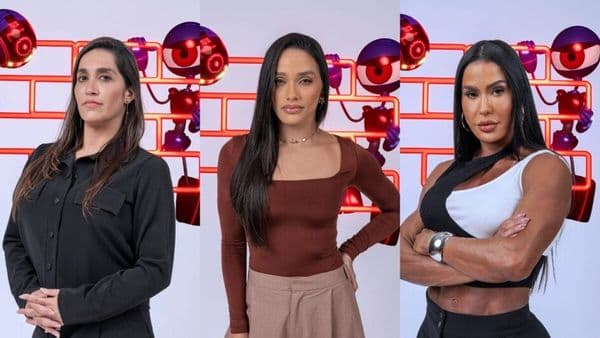 Daniele Hypólito, Eva e Gracyanne enfrentam o paredão no BBB 25