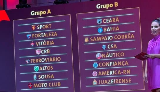 Copa do Nordeste define os grupos e clubes baianos conhecem adversários