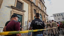 Polícia Civil investiga morte na Igreja de São Francisco de Assis, no Pelourinho