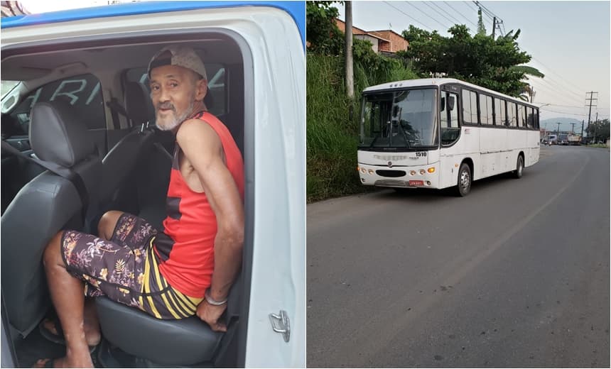 Ele de novo! Idoso conhecido por furtar ônibus é novamente preso, dessa vez em Dias D'Ávila