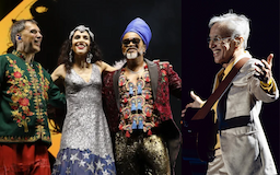 Tribalistas (Arnaldo Antunes, Marisa Monte e Carlinhos Brown) e Caetano Veloso