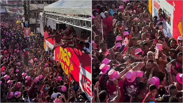  O Kanalha se joga de camarote durante bloco no Nordeste de Amaralina