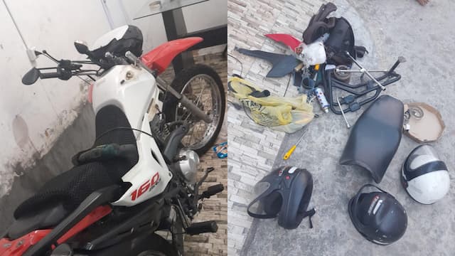 Homens e adolescente são apreendidos em desmanche de motos em Salvador