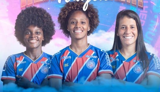 Bahia Feminino renova contrato com três atacantes para a temporada 2025