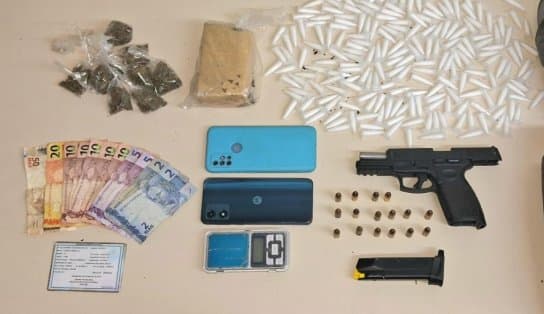 Pms prendem suspeito com arma, cocaína e maconha no Subúrbio de Salvador