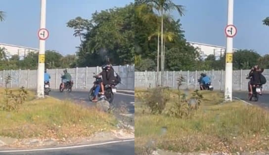 Assalto a moto termina em tiro no bairro de Pau da Lima; veja vídeo