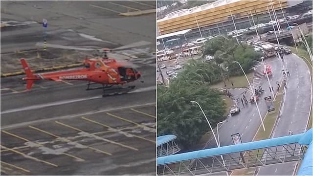 Queda de moto deixa uma pessoa ferida na Avenida ACM 