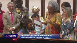 Alcione cidadã baiana: Cantora recebeu, hoje, o título na ALBA | ARATU NOTÍCIAS | TV ARATU