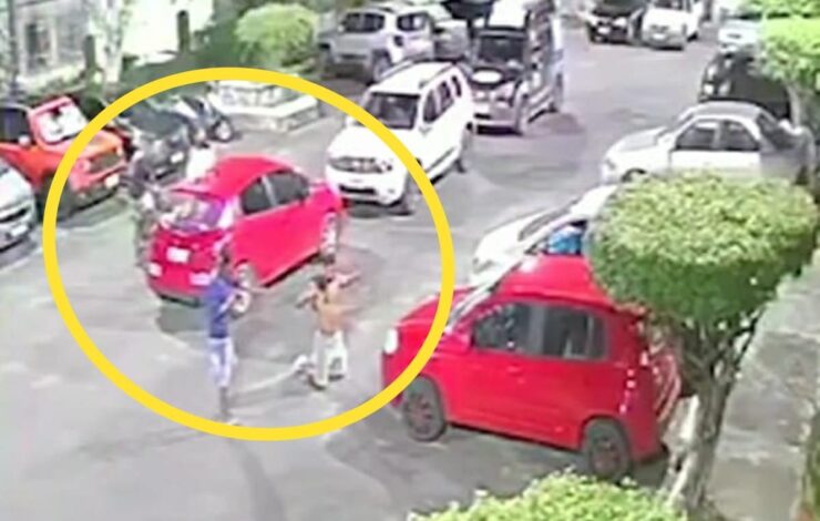 Família com bebê é assaltada dentro de condomínio e tem carro roubado em Salvador
