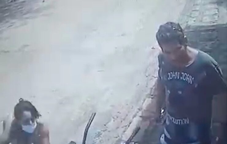 Vídeo registra momento em que catadora é agredida por casal de moradores em Piatã