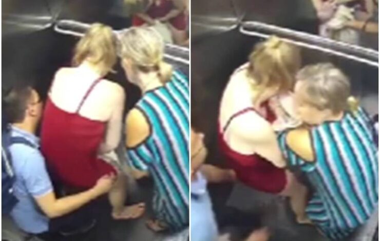 Mulher dá à luz em pé dentro de elevador: "na hora que entramos, ela nasceu" | Aratu On