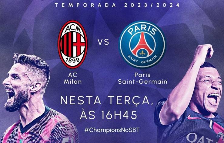 UEFA CHAMPIONS LEGAUE, 07/11/2023, MILAN × PSG, CHAMADA